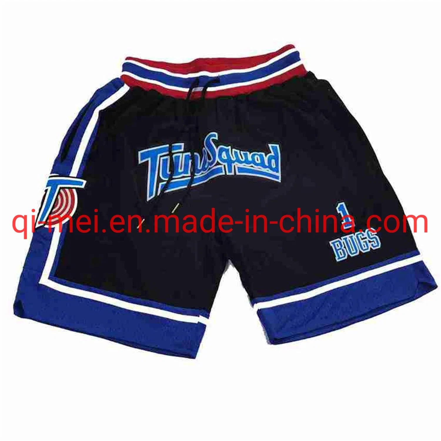 Wholesale/Supplier Tune Squad Space Movie 6 James 1 Bugs 23 10 Lola Black Blue N-Ba Basketball Shorts