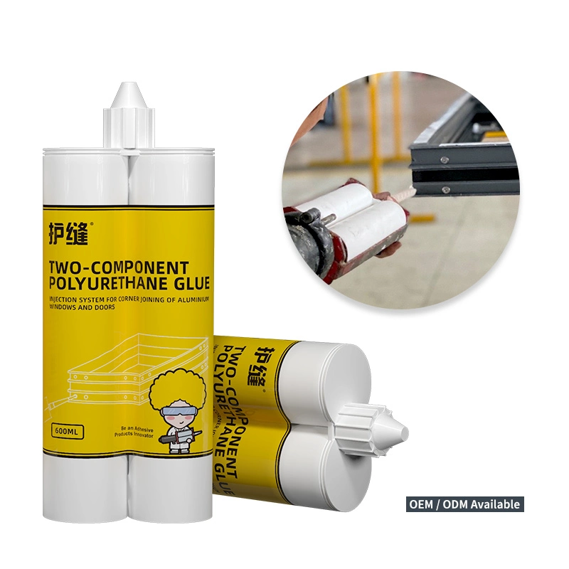 600ml Group Double Plastic Cartridge Two-Component Polyurethane Corner Angle Adhesive and Sealant for Bonding of Alu HPL GRP and Other Materials