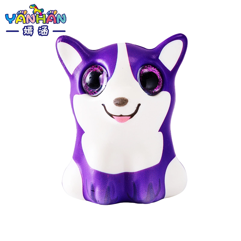 NET Red PU Boutique Big Eyes Animais de estimação bonito Cor deslumbrante Brinquedos da boneca