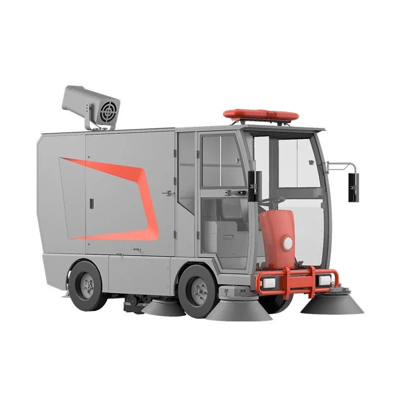 Fully Closed Electric Automatic Park Road Ride on Floor Sweeper Car Cleaning Machine