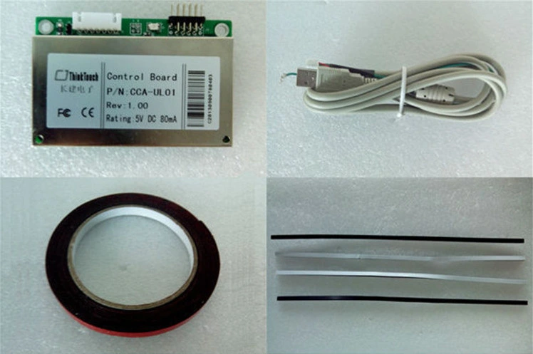 18.5inch Saw Touch Screen Overlay Touch Glass Kit with Controller Card and USB or RS232 Cable Touchscreens