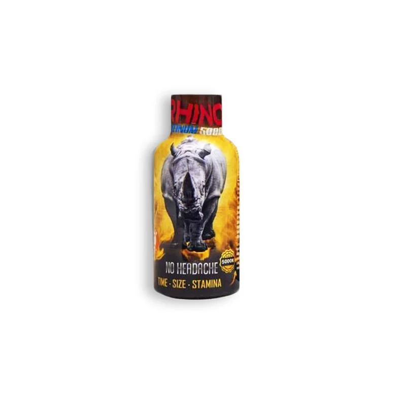 Energy Drink Rhino Platinum Shot Works with Alcohol 2oz Bottle