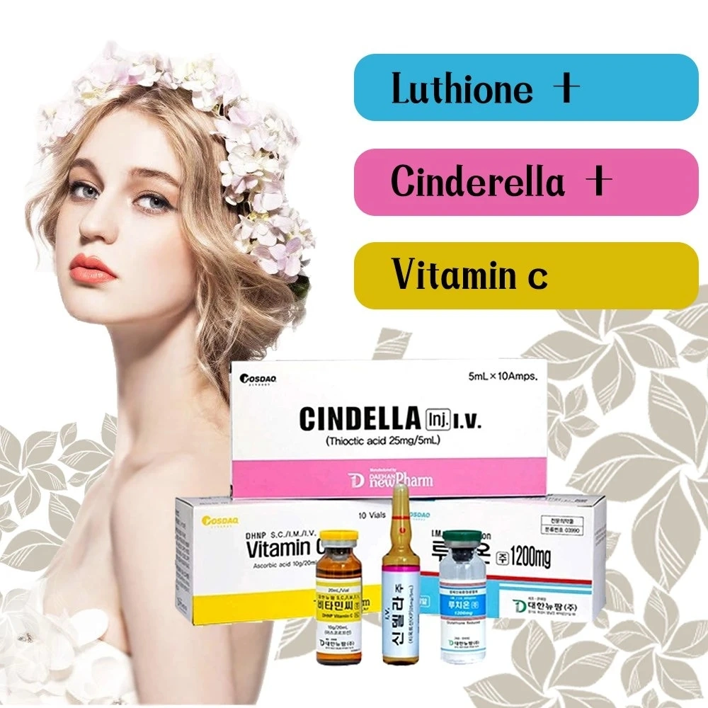 2022 Serum Vitamin C Brand Ascorbic Acid Vitamin C IV Luthione Glutathione Cindella Skin Whitening Injection High quality/High cost performance  Whitening Products CE Certification