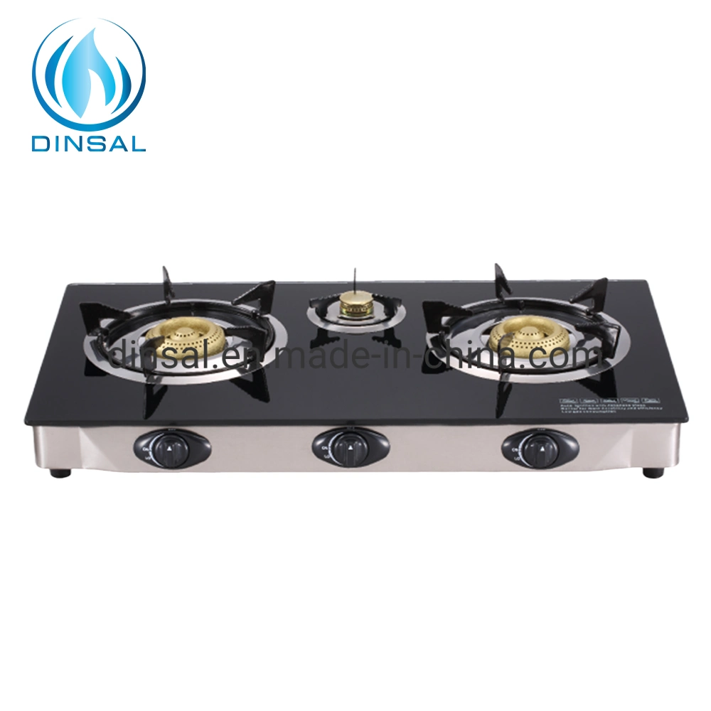 Gas Burners 3D Painting Glass Panel Table Top Gas Stove