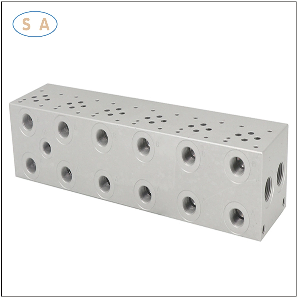 Customized CNC Machining Hydraulic Manifold Relief Integrated Valve Block for Truck Machine