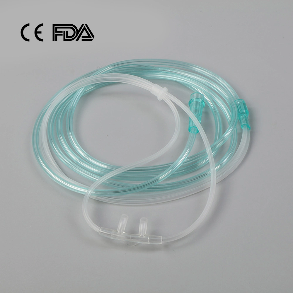 Medical Grade PVC Nasal Oxygen Cannula Disposable Medical Product for Adult/Child/Infant with CE, ISO