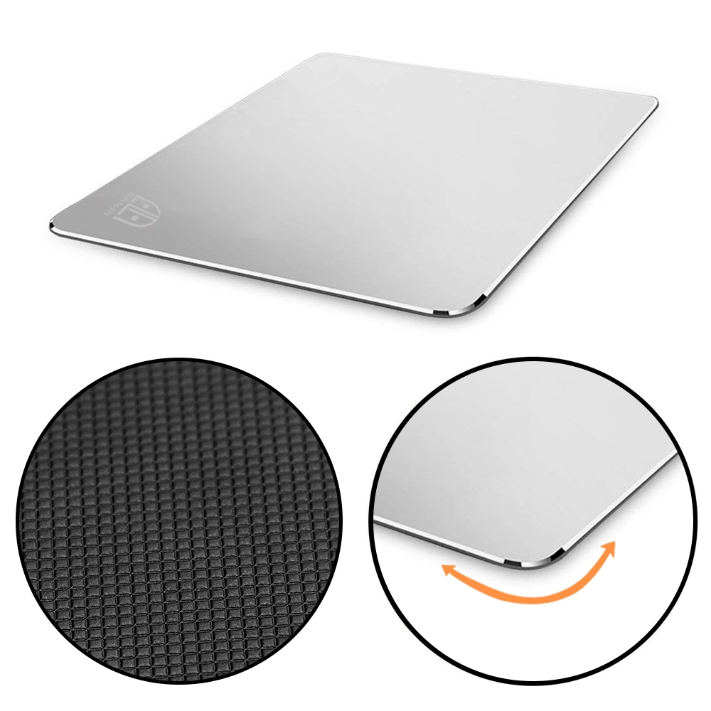 Tapis de souris en alliage d'aluminium 2020 pour ordinateur portable Logo personnalisé accepté