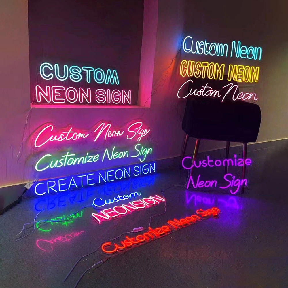 Indoor Outdoor Wasserdicht Custom RGB LED Neon Schild mit Silikon