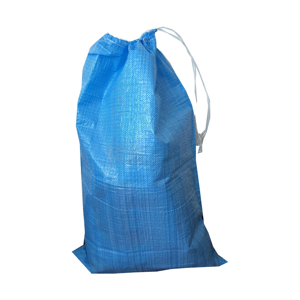 precio de fábrica 25kg 50kg a prueba de humedad calor cortar la parte superior de la bolsa de tejido de polipropileno 100% de harina de arroz y fertilizantes