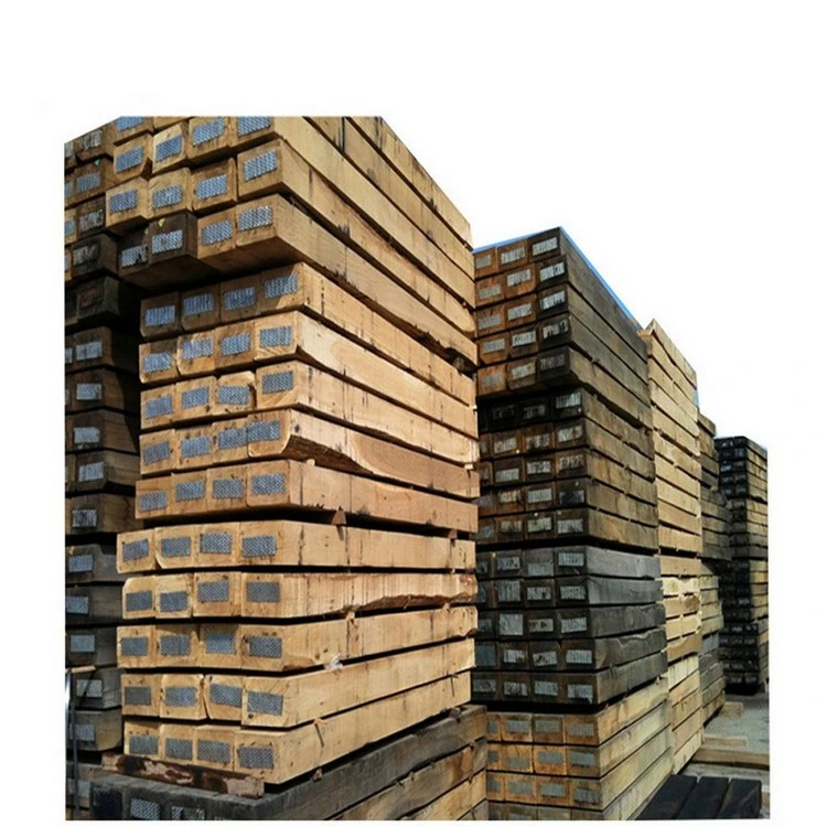 Factory Direct Sales Steel Rail Sleeper Railway Rail Wooden Sleepers