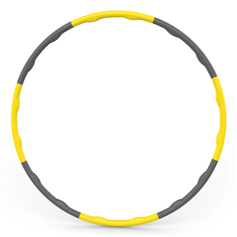 Qualité et rembourrage souple Hoop pondéré 8 sections Hula anneaux Panier de fitness 95 cm