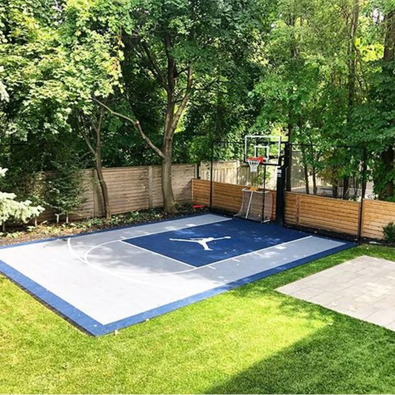 China Manufacturer Fuxuan Polypropylene Sports Court Plastic Floor Outdoor Basketball Court Flooring