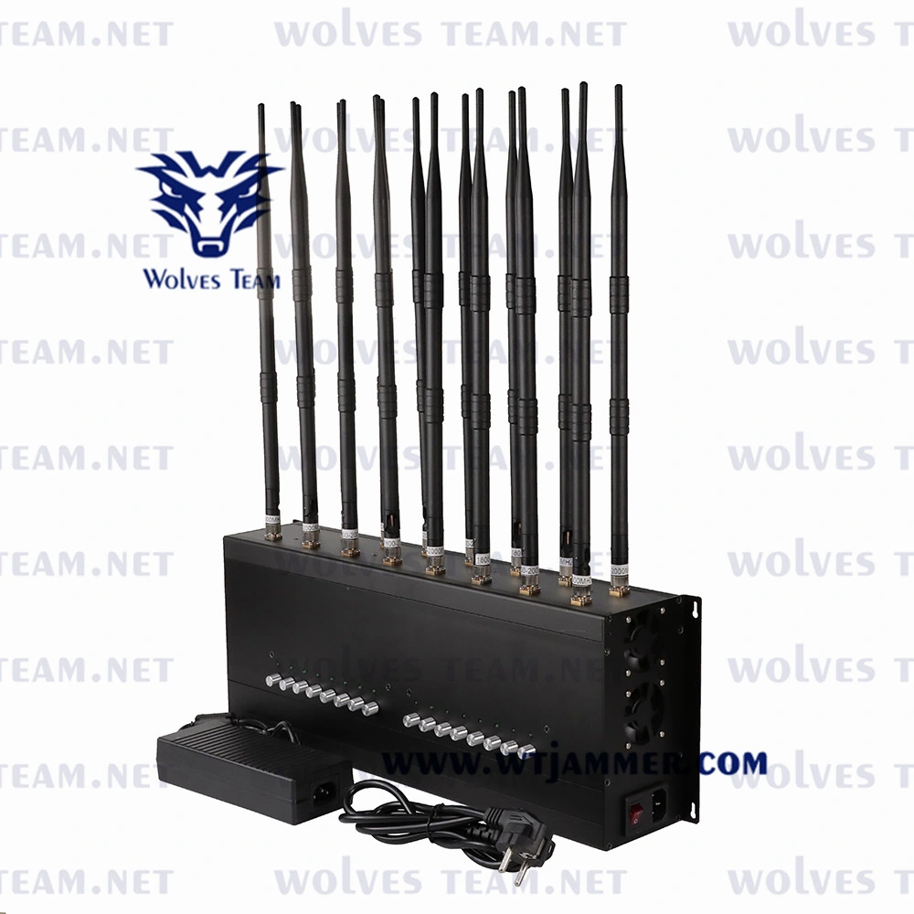 جهاز سطح المكتب GSM الخلوي 5g Phone Jammer WiFi/Bluetooth/2g/3G/4G/GPS Signal Blocker