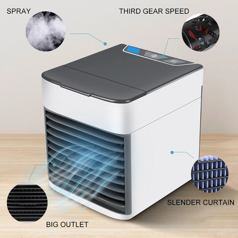 Summer Air Cooling Mini Portable USB Rechargeable Cooler Air Conditioner Fan