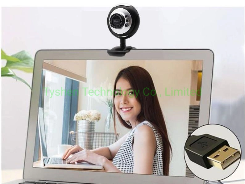 Videokamera, USB-Webcam, 480p HD-Bild, Manueller Fokus