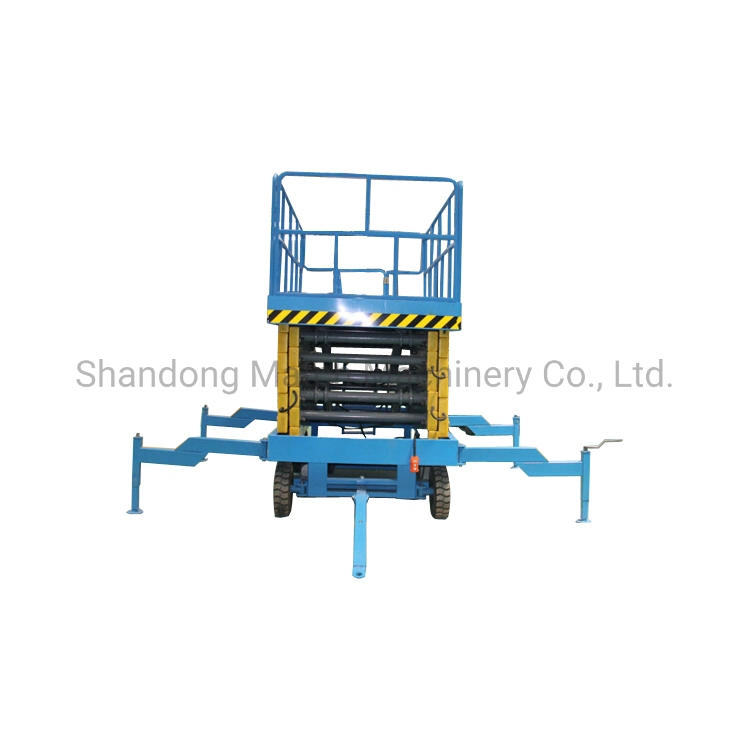 300kg Manual Platform Hydraulic Scissor Platform Lifting Table Truck Folded Lifting Platform