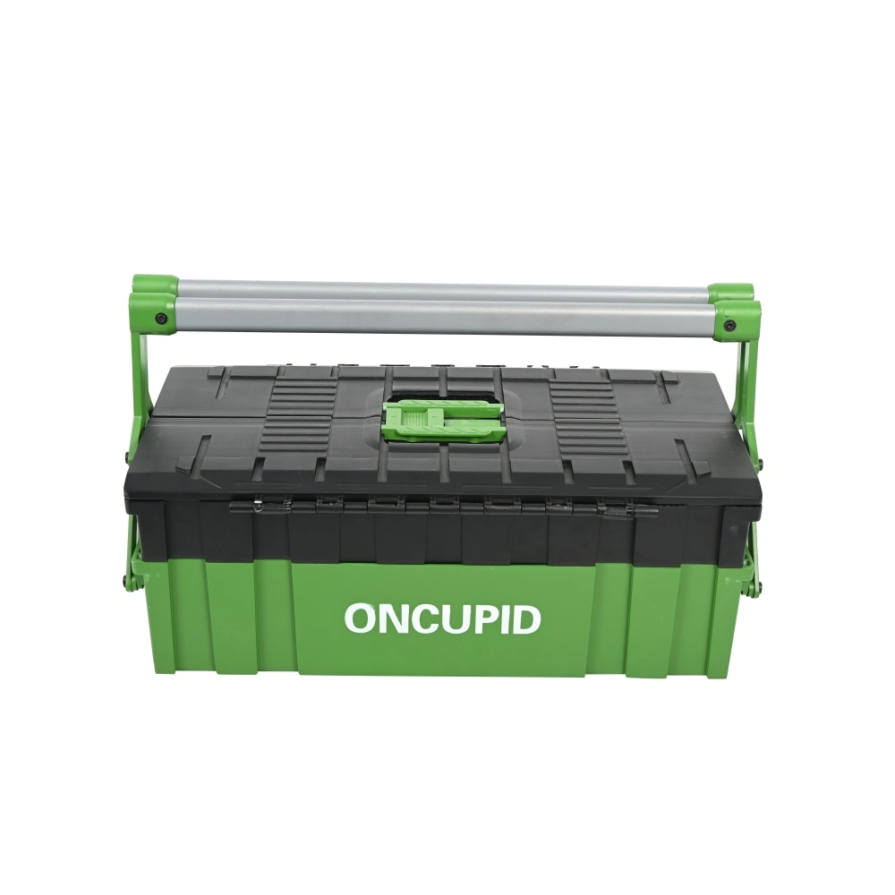 Factory Supply Heavy Duty 18 Inch 3 Trays Mechanical Tools Storage Box with Double Handle