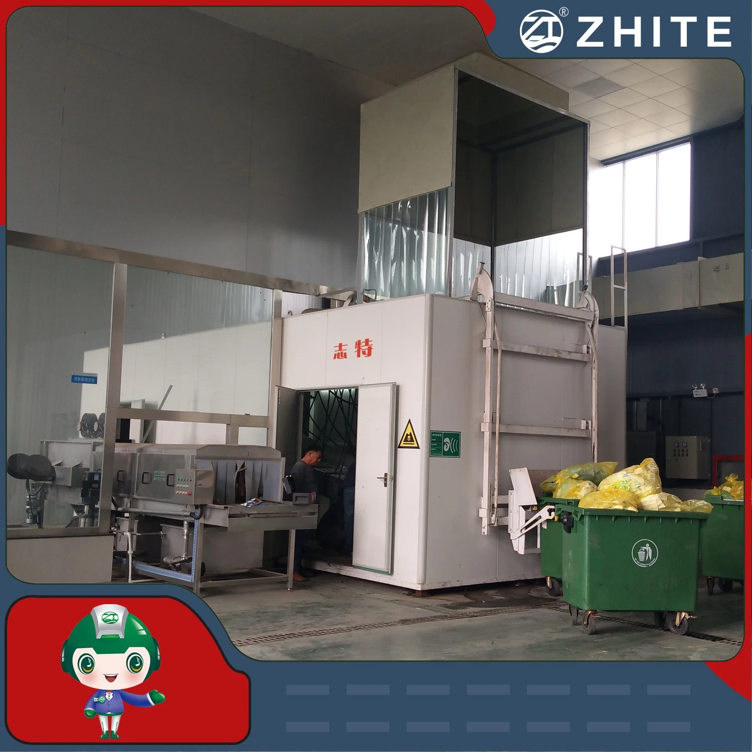 Medical Waste Microwave Disinfection Equipment Biomedical Infectious Waste