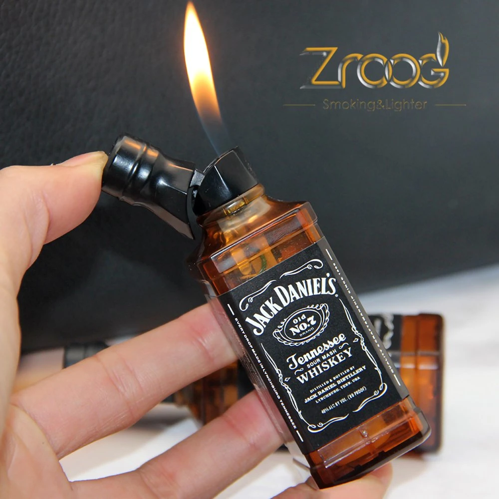 Zroog Butane Jet Gas leves Whiskey vinho garrafa Tocha leve Dispositivos mais leves para homem