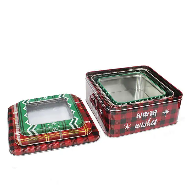 2020 OEM New Design Christmas Gift Tin