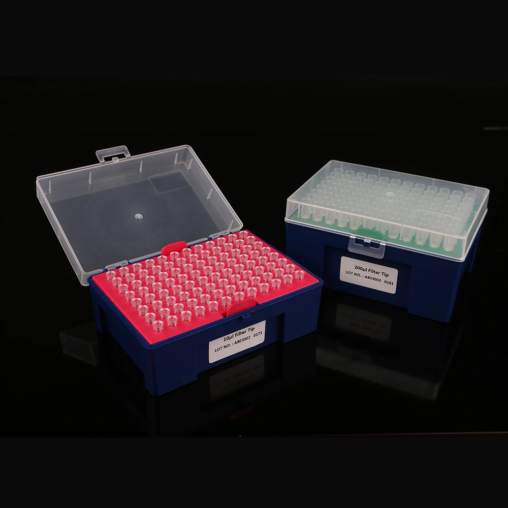 Laboratory Universal Sterile Filtered Pipette Filter Tips and Pipette Tip Box