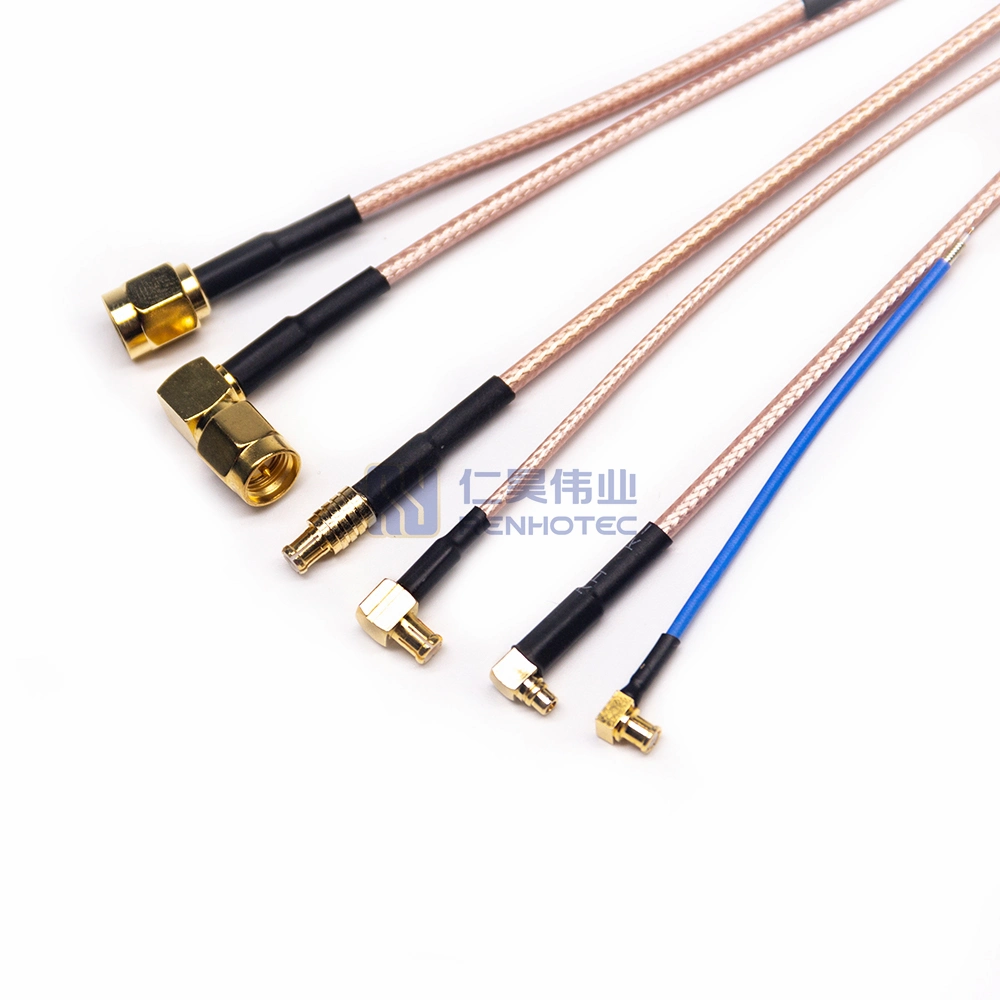 RF Coaxial Assembly Extension Cable Rg174 Rg316 Rg402 with Male Female SMA BNC TNC Qma N F Ipex Connector