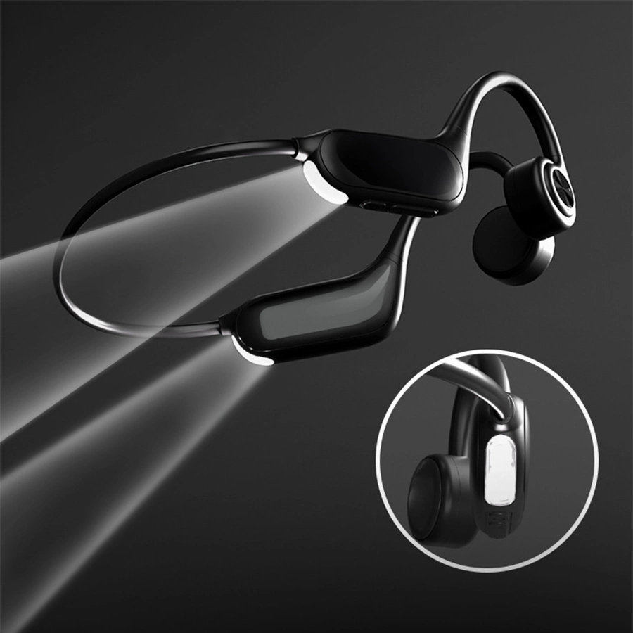 Nueva llegada Waterproof IPX7 con Bluetooth ligero inalámbrico de conducción ósea Fabricación de auriculares