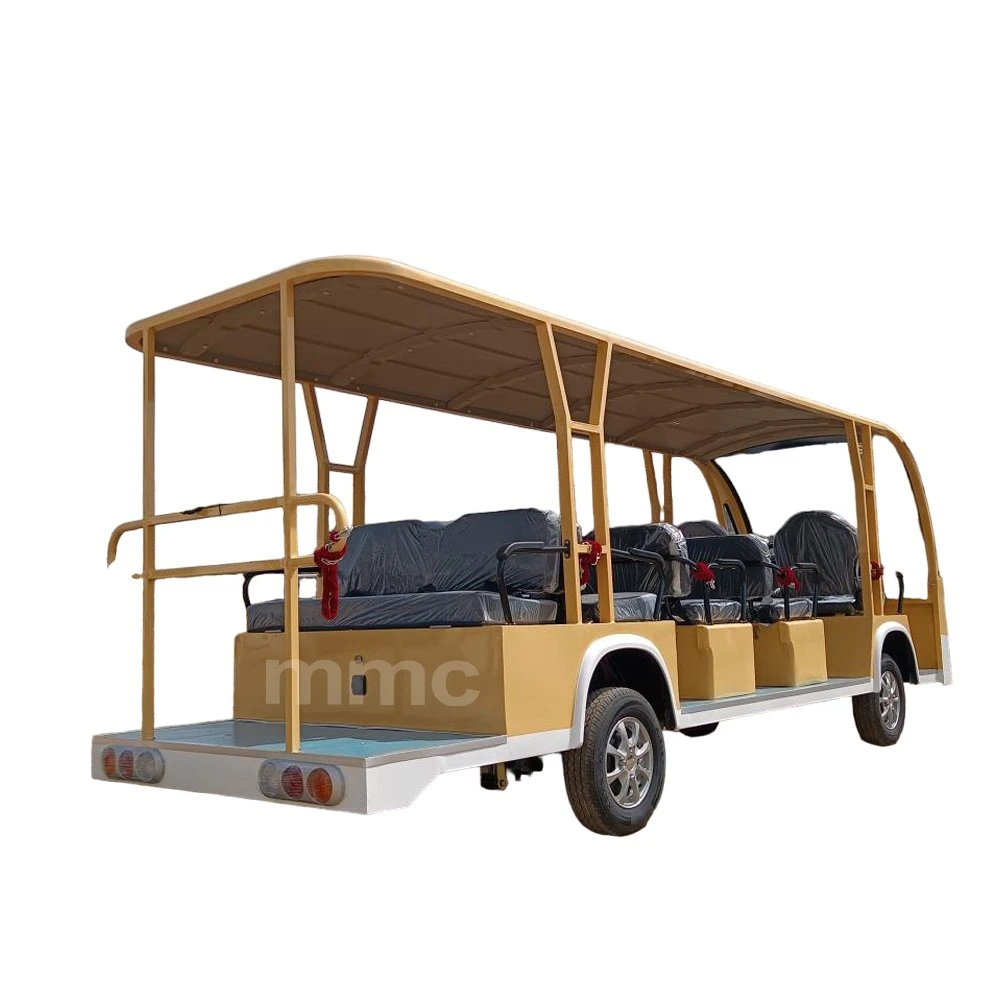 CE Approved 11 Seaters 72V Electric Golf Car Tourist Bus Sightseeing Cart with Glass Doors