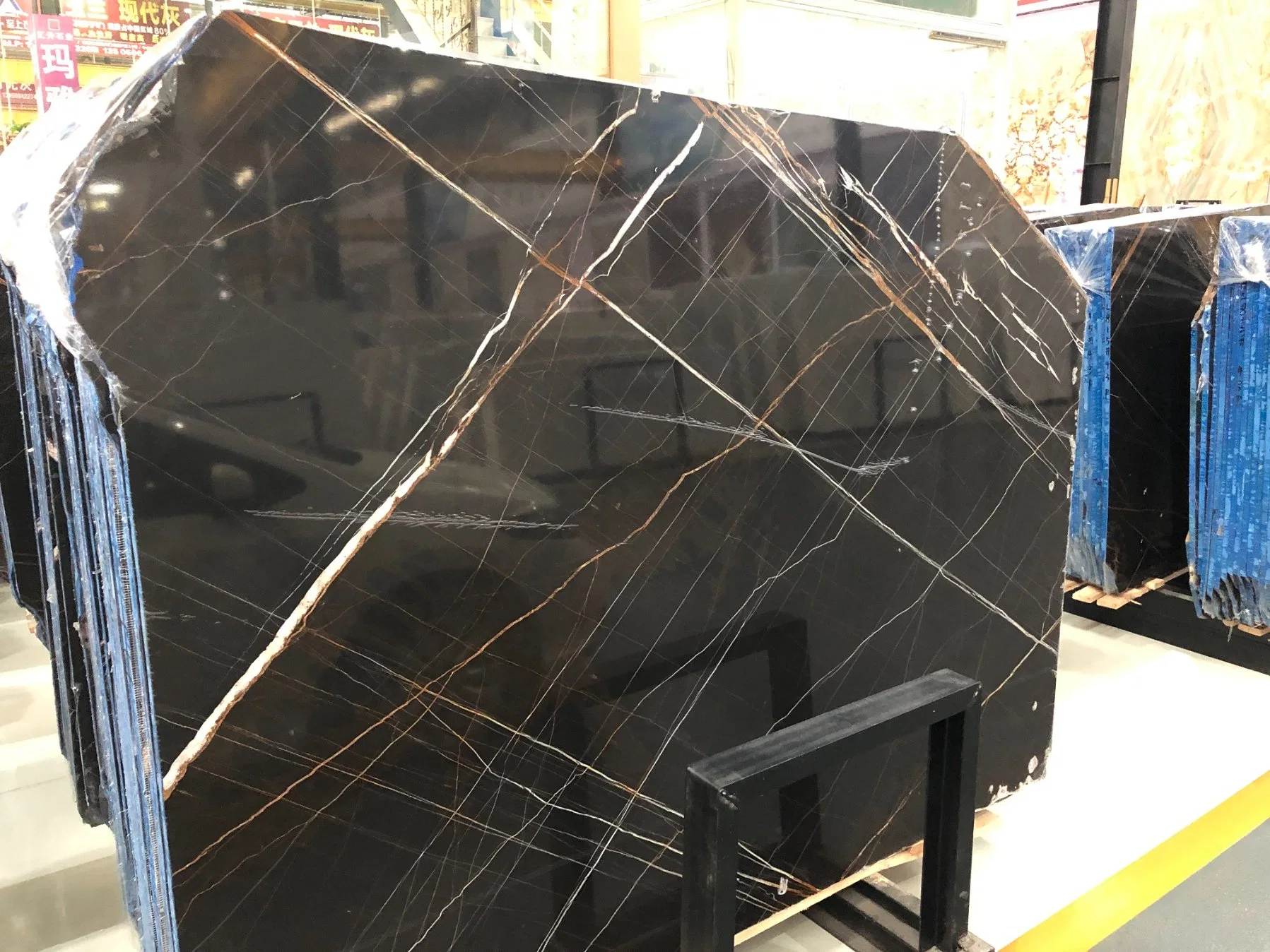 Wholesale/Supplier High quality/High cost performance  Marble/ Lauren Black Gold Marble