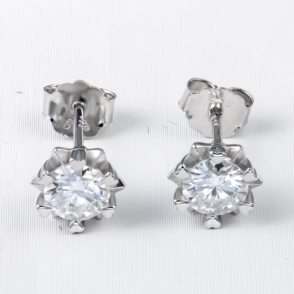 Mayorista/Proveedor Moissanite Xingyue Stud Pendientes Plata 925 joyas de moda Moissanite existencias pendientes