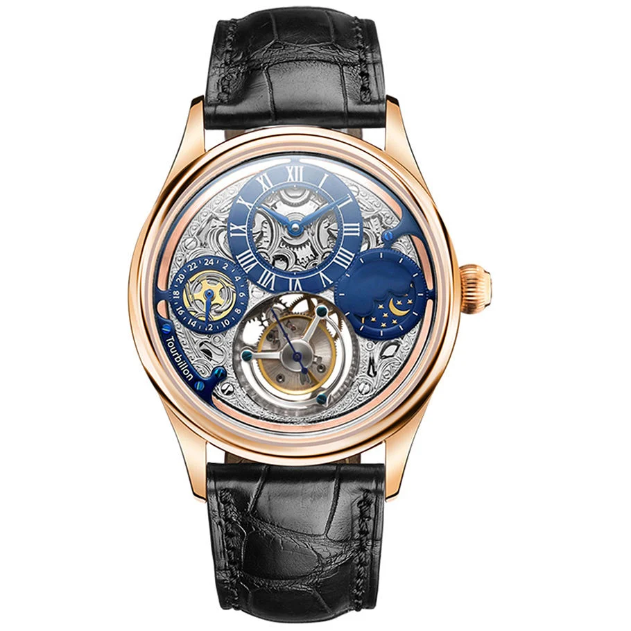 Mayorista/Proveedor Acero inoxidable Tourbillon Deporte Hombre de Ocio Relojes mecánicos de lujo