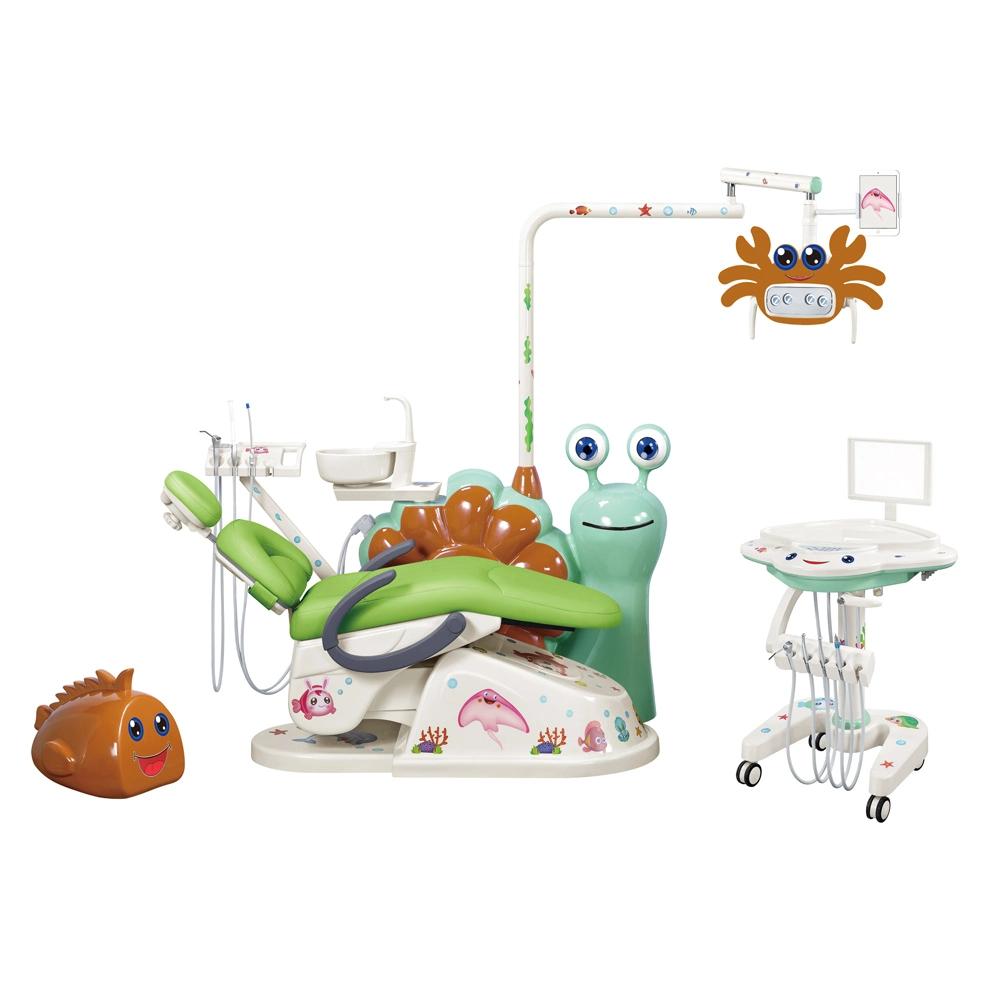 Klinik Electric Kids Dental Chair Unit mit LED-Licht für Erwachsene/Kinder