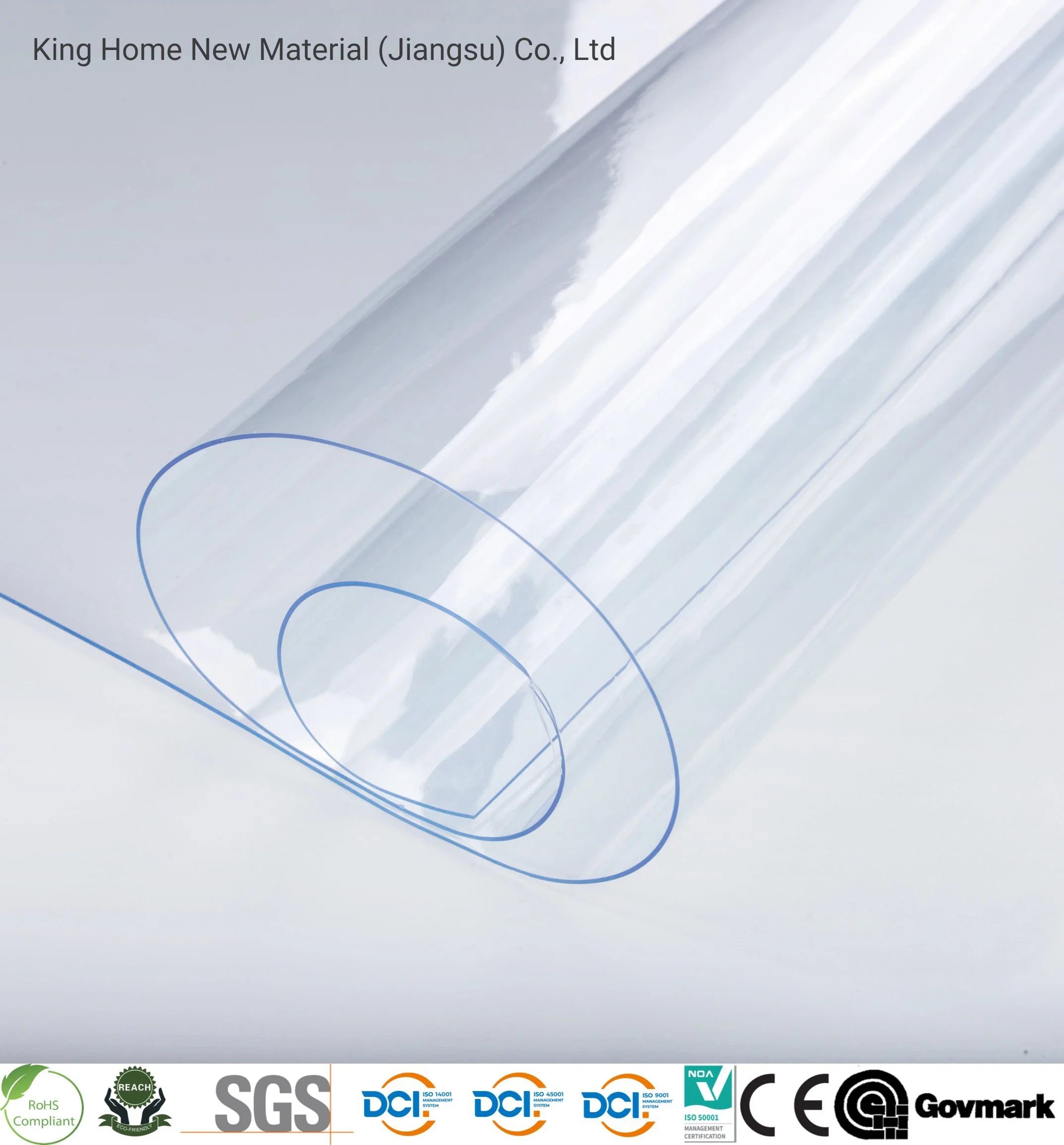 Película PVC transparente para utilização no exterior Folha de PVC azul claro