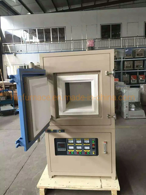 Box Type Electric Furnace Nitrogen Protection Laboratory Muffle Furnace, Vacuum Furnace Small Lab Electric Atmosphere Vacuum Furnace for Sintering