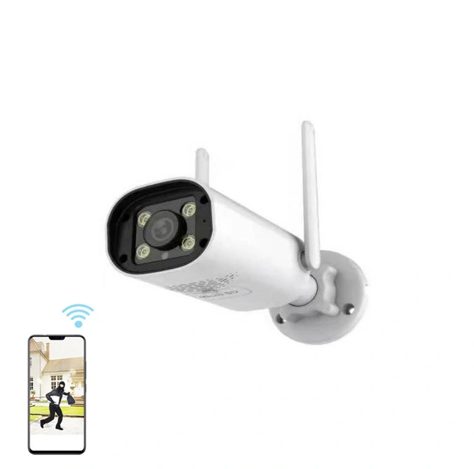 Smart IR Night Vision da Fsan áudio sem fios WiFi bidirecional Câmara CCTV IP Bullet fixa