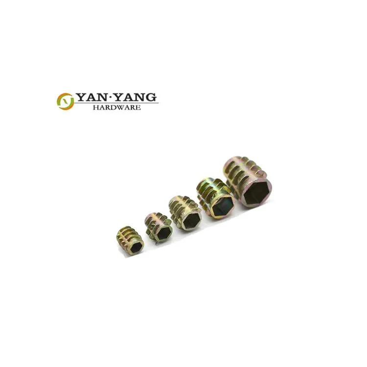 Yanyang M6 4 Prong Tee Nut for Carbon Steel Zinc Plated Cold Forged