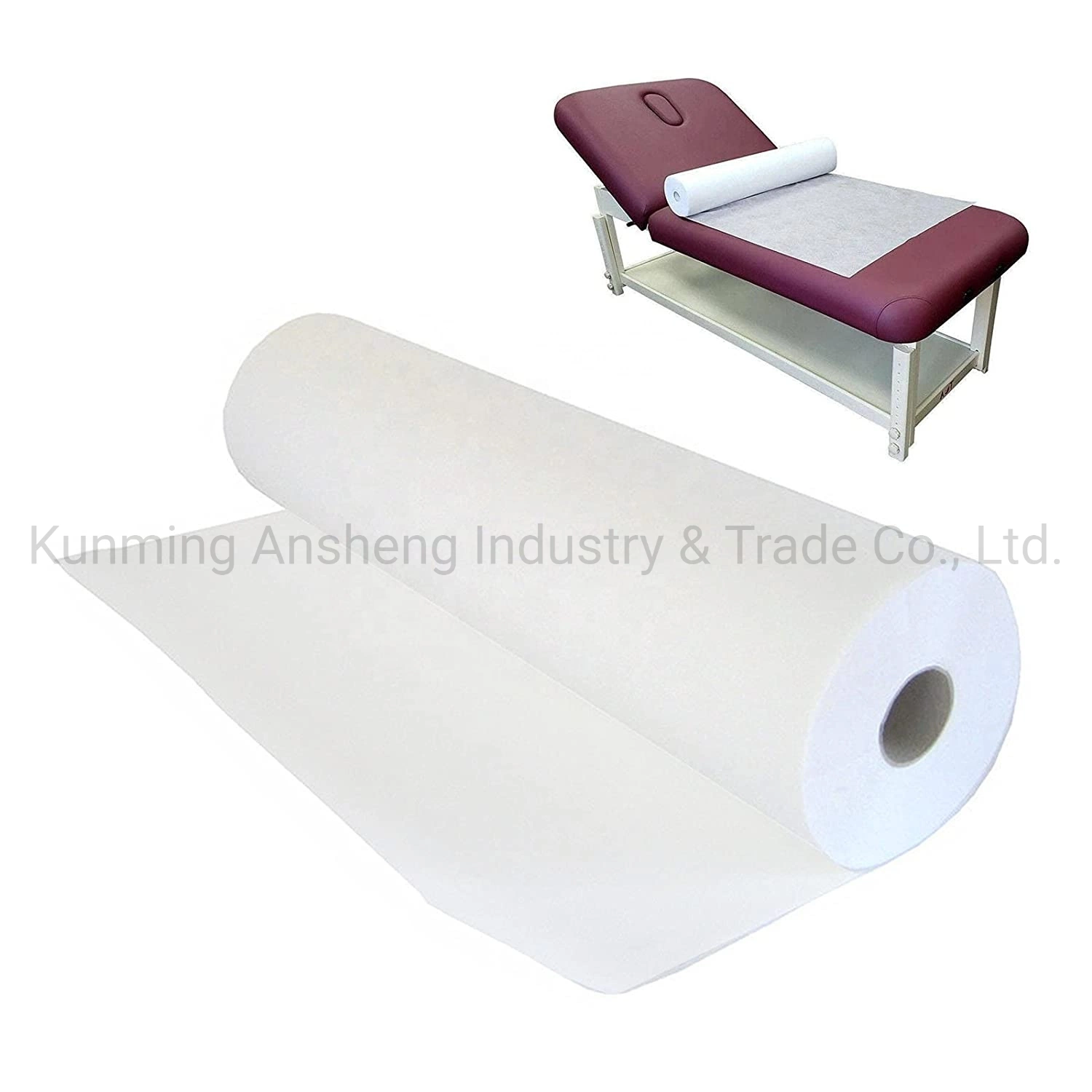 Waterproof Tattoo Bed Sheet Disposable Non Woven Bed Sheet Roll Medical Waterproof PP Spunbond Nonwoven Fabric Bed Cover