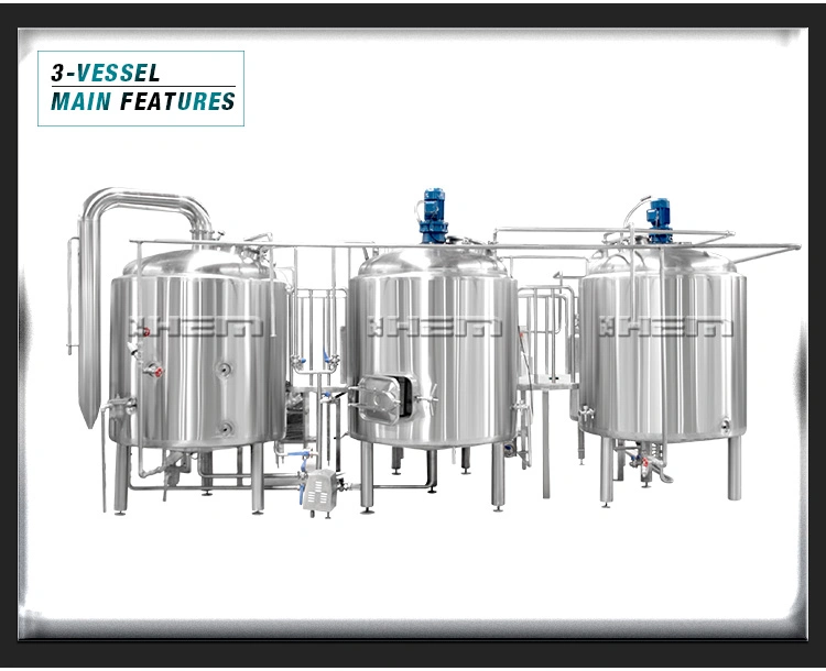 100L 200L 300L 500L 700L 1000L 1bbl 2bbl 3bbl 5bbl Industrielles Kommerzielles Restaurant Pub Home Micro Craft Brewery Brewing System Schlüsselfertige Bierausrüstung