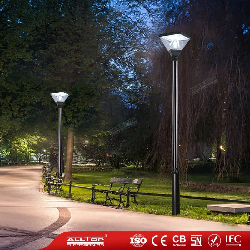 Alltop nova chegada IP à prova de alumínio65 20W Courtyard Estrada LED de exterior Jardim Solar Light