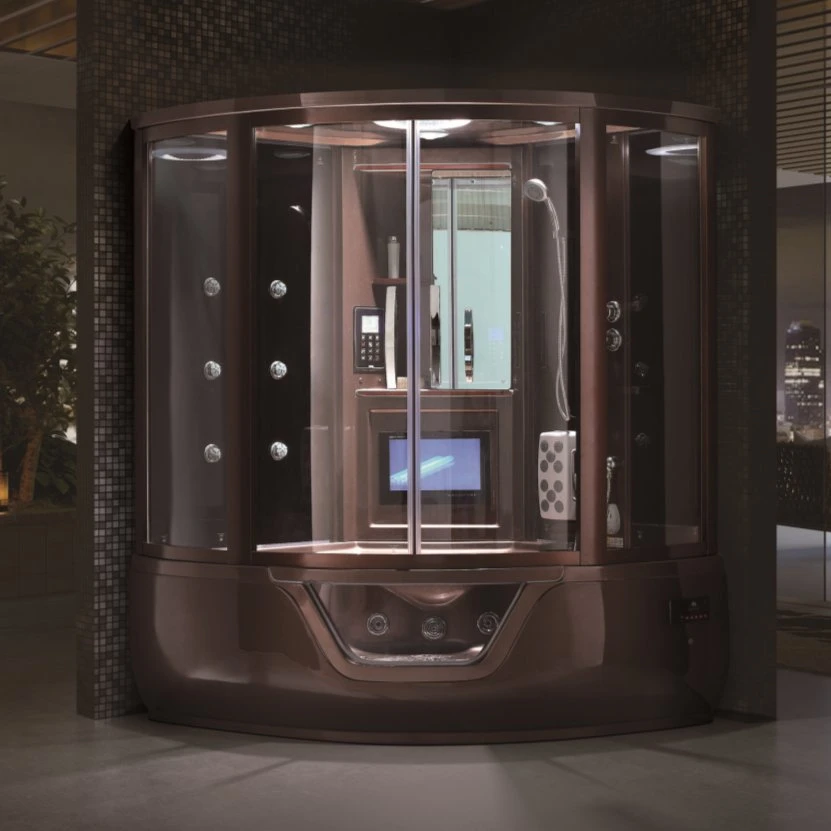 Luxo Hotaqi canto Café Multi-Function Sauna a vapor com chuveiro de mão