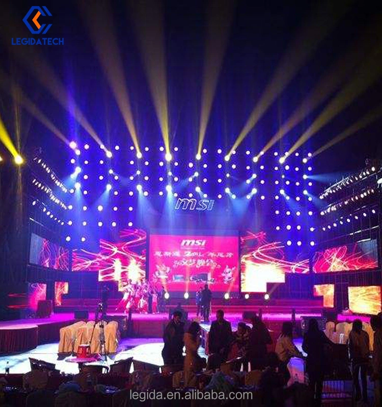 Full Color Waterproof P2 P3 P4 P5 P3.91 P4.81 P5.95 P6 P8 P10 Indoor Outdoor Rental LED Display Screen for Stage Concert