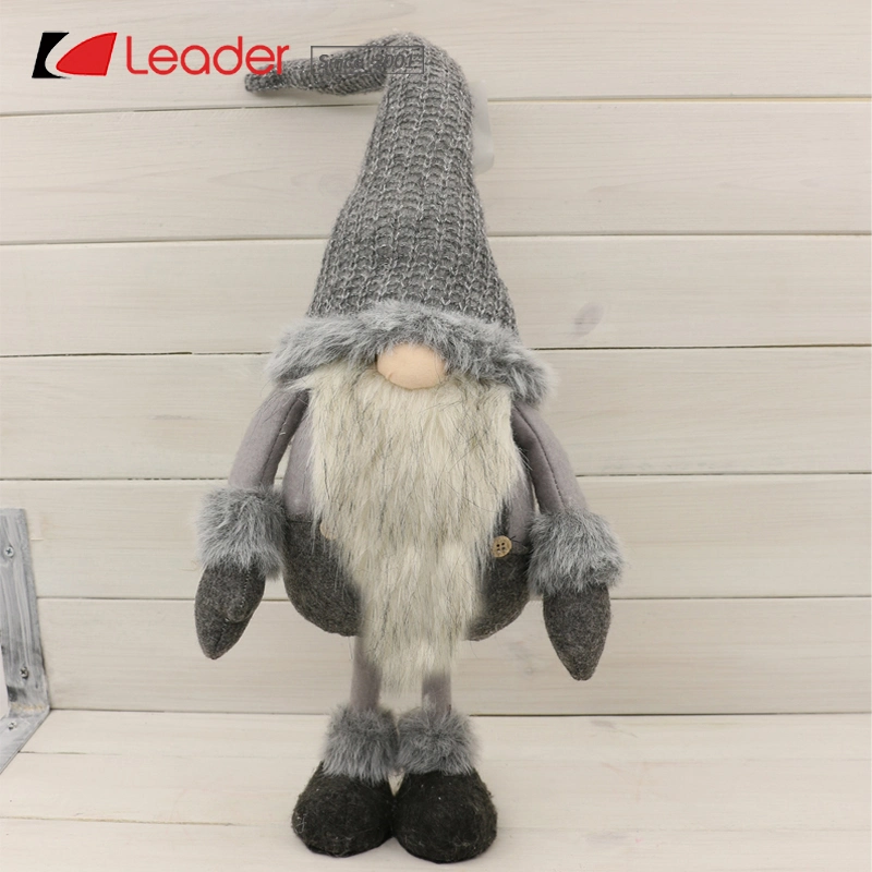 La nueva estructura de los países nórdicos sentado Santa Gnome de Artesanía de figurillas de coser con Red Hat para la decoración del hogar y regalos de Navidad, personalizar sus muñecas sueco