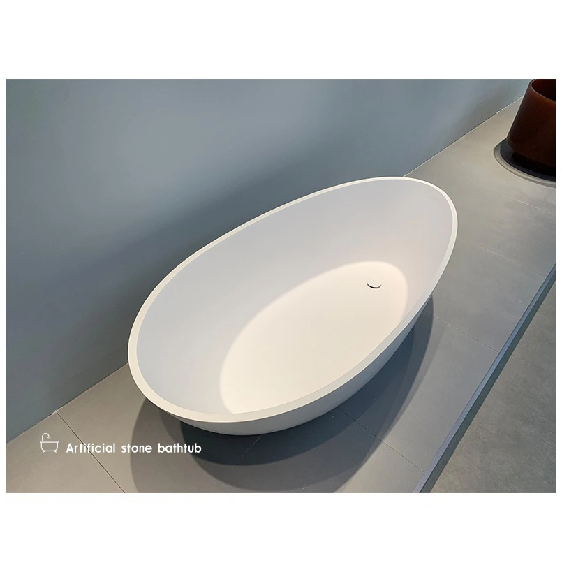 Stand Alone Bath Tub Stone Solid Surface Bathtub