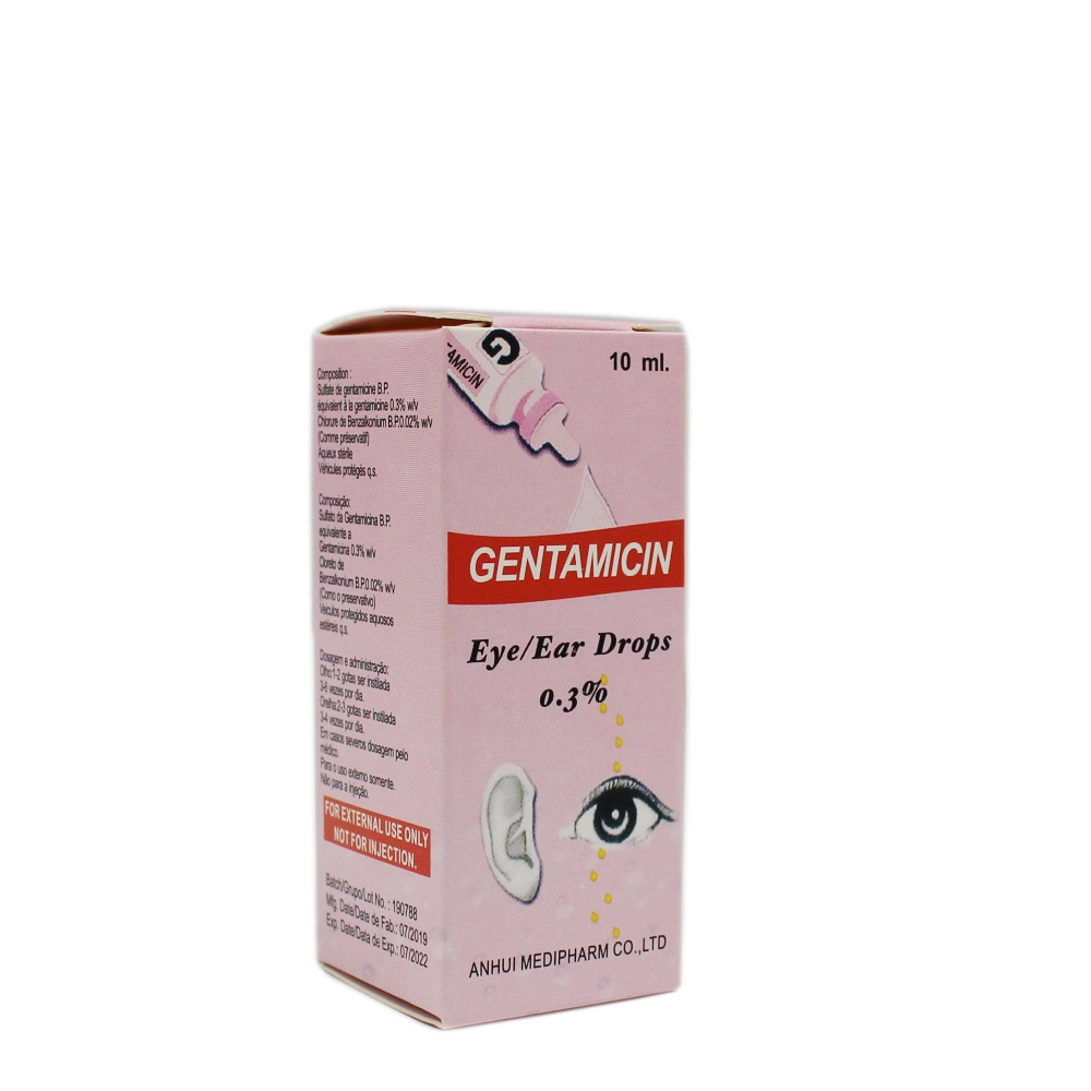 La gentamicina 0,3% de caída de la Oreja de ojos 10ml OEM