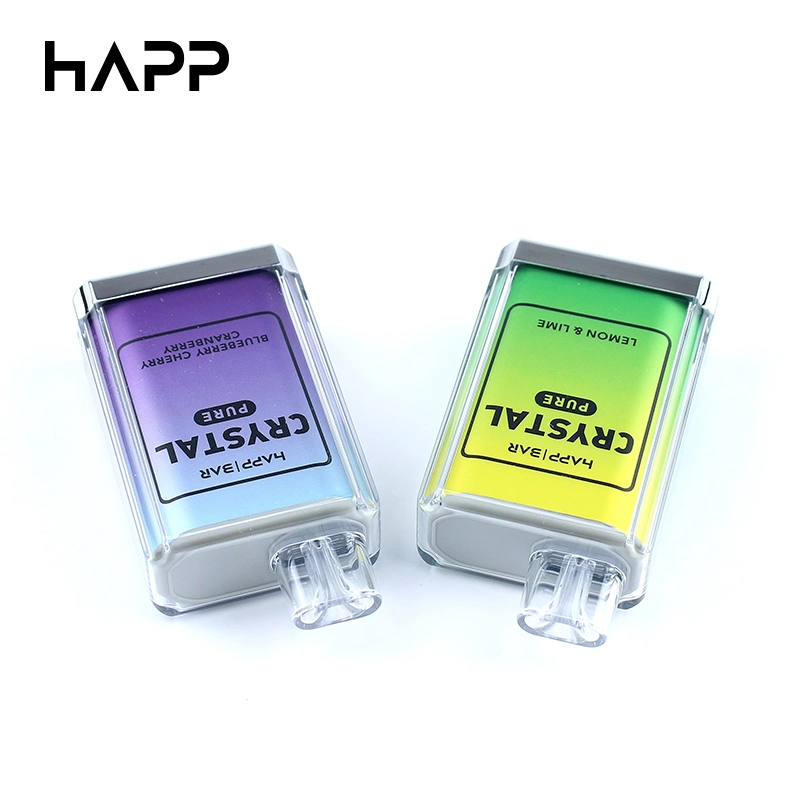 2023 Popular Nuevo VAPE Happ Bar Crystal Pure 6000puffs 12ml VAPE desechable pluma al por mayor E cigarrillo