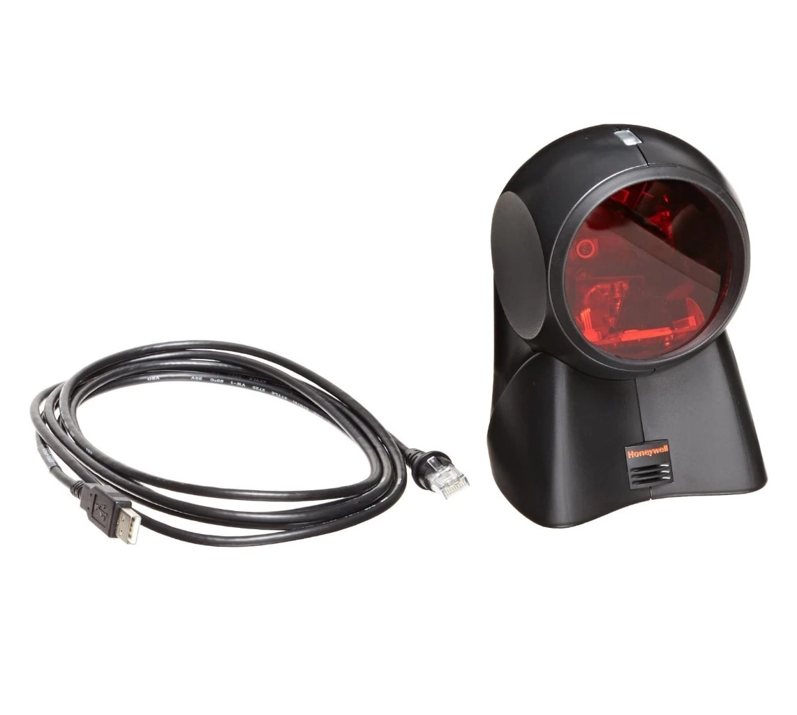 Genuine 1d Wired Honeywell Orbit Mk7120-31A38 Mk7120 Plus Omnidirectional Presentation Laser Scanner, Adjustable Scan Head, Including USB