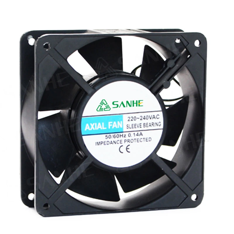 50 Hz 60 Hz 120 mm Mini-ventilateur 90 cfm 100 cfm ventilateur 12038 Ventilateur de refroidissement axial