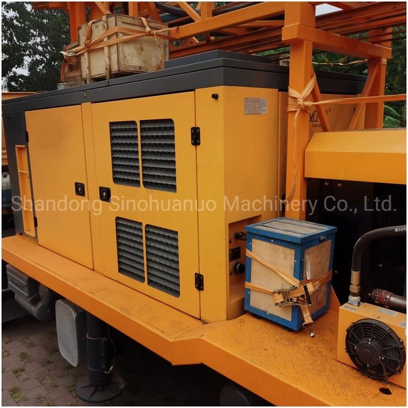 Mechanical Power Head Big Torque Truck Mounted Rotary Drilling Rig and Borehole Drilling Machine