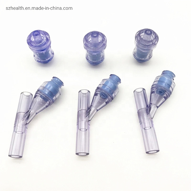 Medical Parts Accessories Y Shape Positive Pressure Needle Free Connector Joint Valve