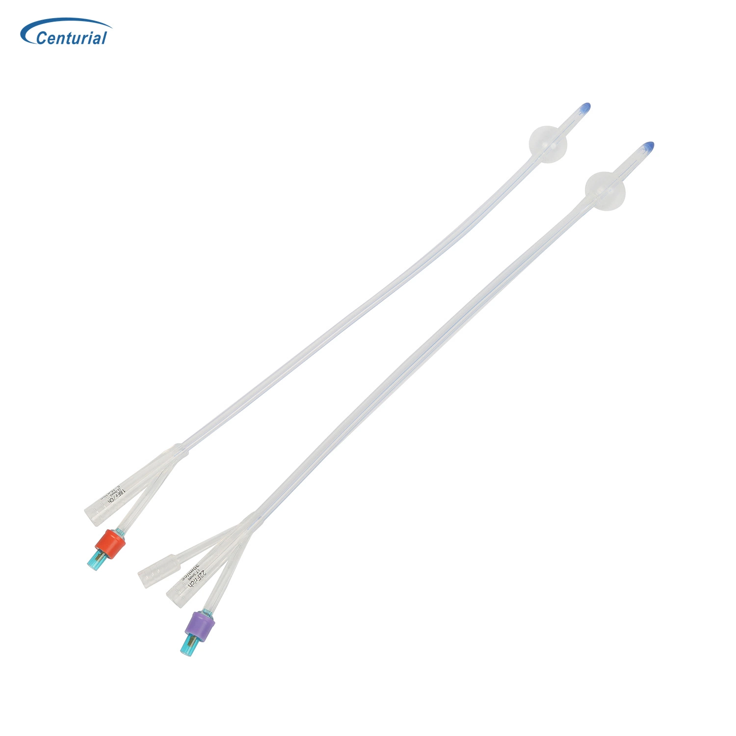 Cateter pediátrico de 2 vias para uso médico, de uso único, de silicone Foley